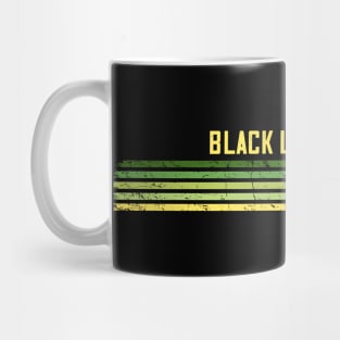 Black Lives Matter - Retro Peace Stripes Green Mug